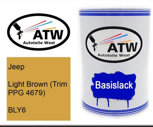 Jeep, Light Brown (Trim PPG 4679), BLY6: 500ml Lackdose, von ATW Autoteile West.